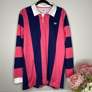 Adidas originals striped rugby jersey